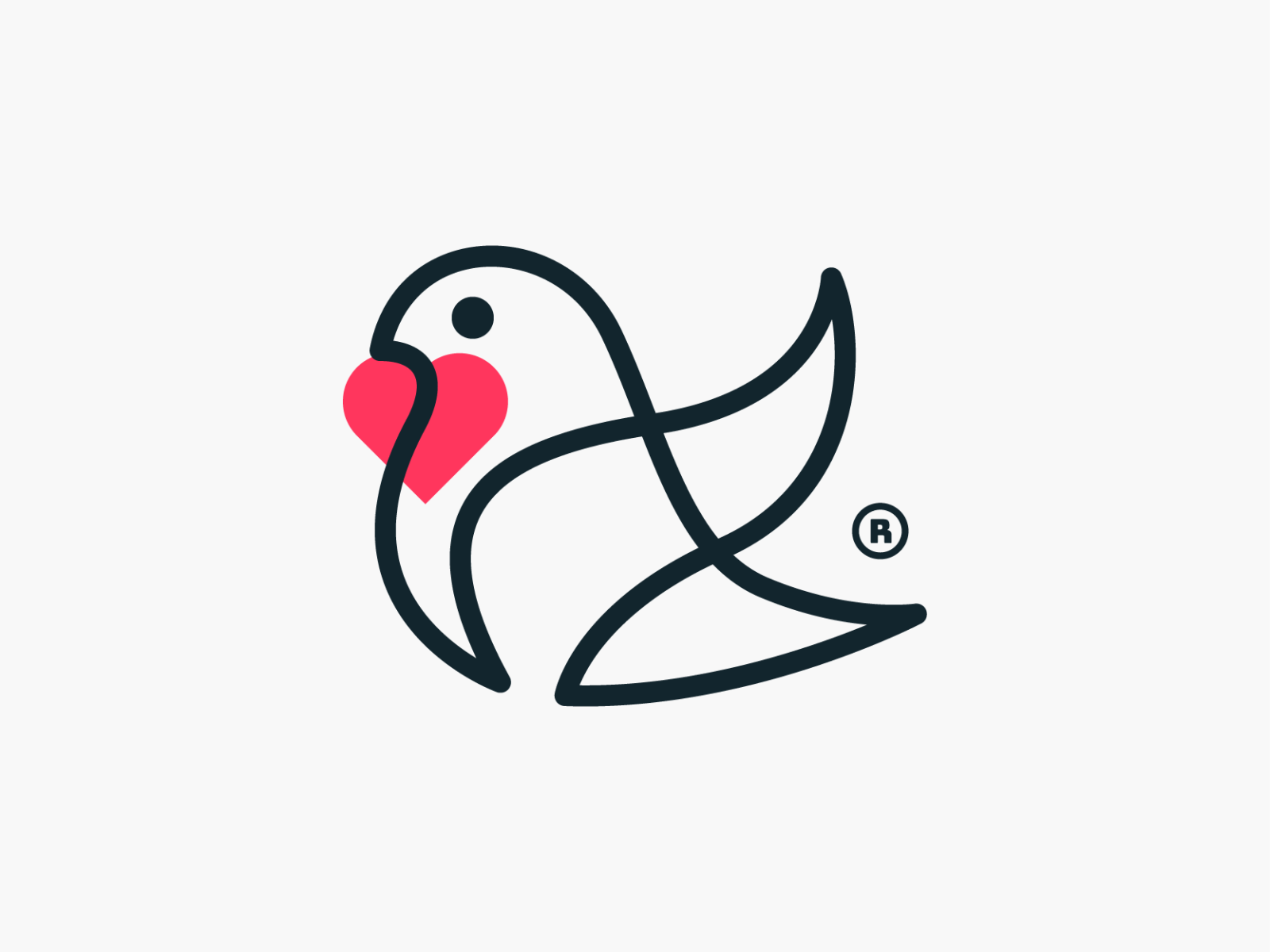 Monoline love dove by nour on