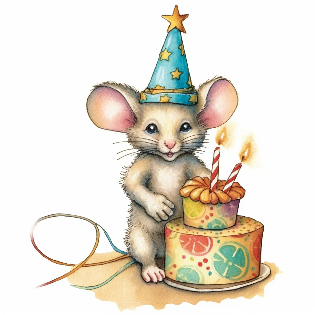 Mouse birthday clip art