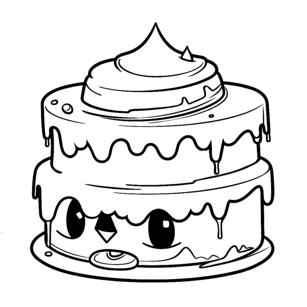 Schmelzkuchen ausmalbild