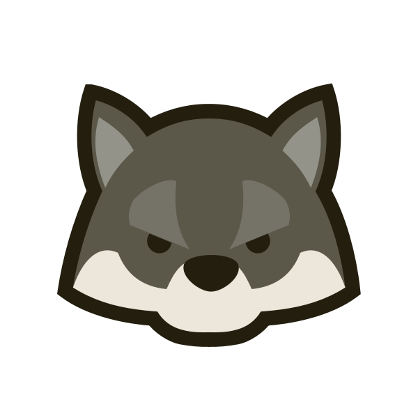 Japanese dou shou qi wolf vector graphics free svg