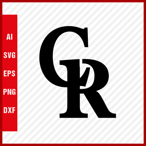 Colorado rockies logo mlb svg cut files baseball clipart â