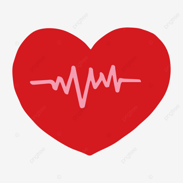 Hand drawn illustration of heart beat icon vector heartbeat icon heartbeats heartbeat vector png and vector with transparent background for free download