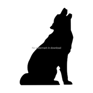 Howling dog clipart
