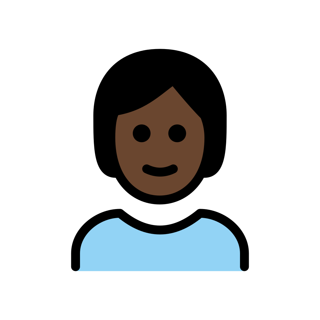 Ðð person dark skin tone emoji