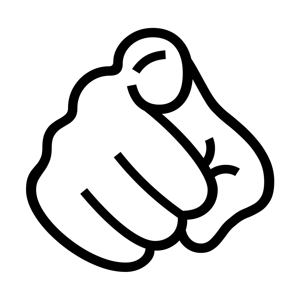 Ðµ index pointing at the viewer emoji you emoji