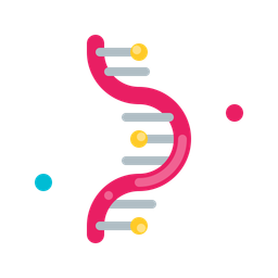 Chemistry dna flat icons