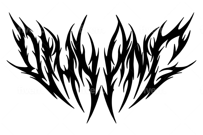 Draw awesome logo death metal black metal font by gagarotak