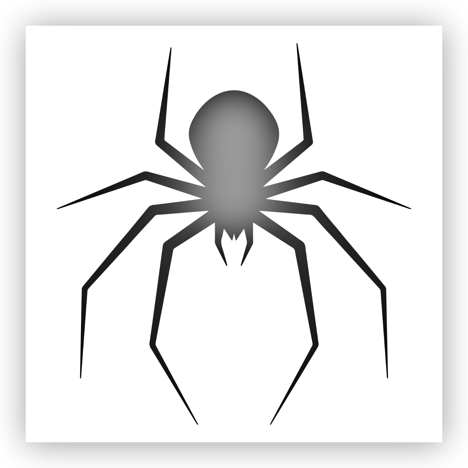 Spider black widow halloween stencil reusable plastic sizes
