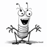 Earthworm coloring pages