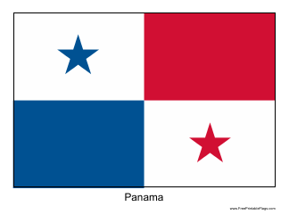 Panama panama flag template download printable pdf