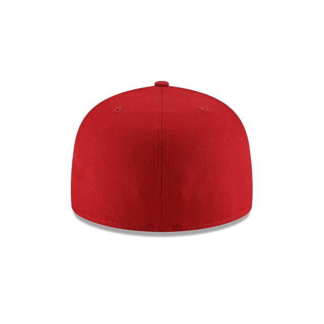 New era snow globe red fifty fitted hat christmas cap
