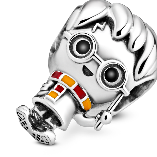 Pandora silver harry potter harry potter sterling silver charm wi black yellow and red enamel