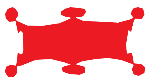 Red curtains clip art image