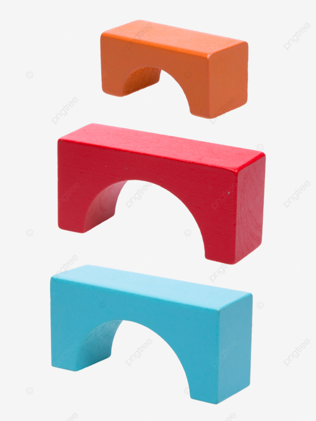 Wooden building blocks isolated on white background red shot yellow buildings png transparent image and clipart for free download