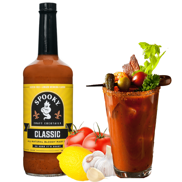 Spooky craft cocktails classic bloody mary mix fluid ounces