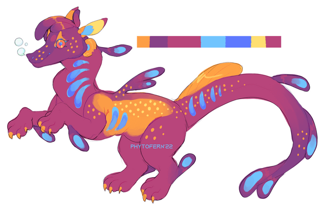 I designed seadragons as actual dragons speed draw video in ments if anyone is interested im open to usd offers on the designs rfurry