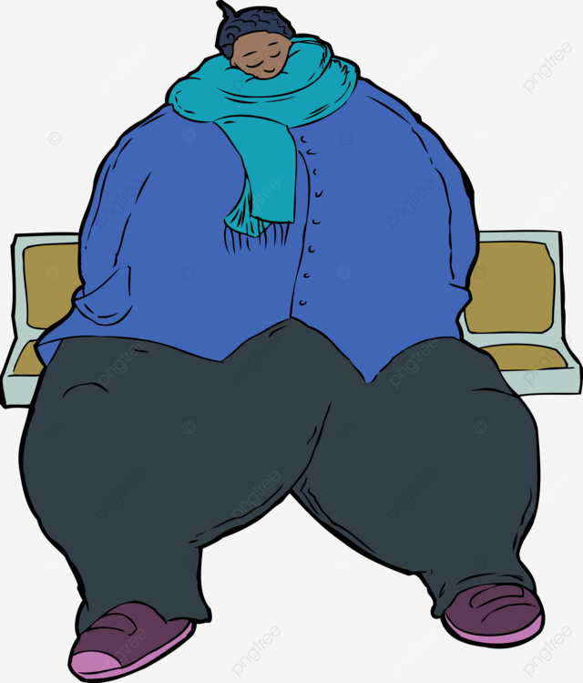 Cartoon caricature of obese woman exhausted exhausted illustration white background png transparent image and clipart for free download