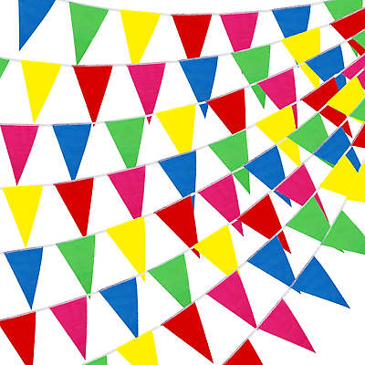 Pcs banderines coloridos de pies banderines multicolor nylon para fiesta