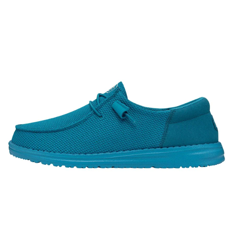 Hey dude wendy funk mono electric blue womens shoes womens slip on loafers