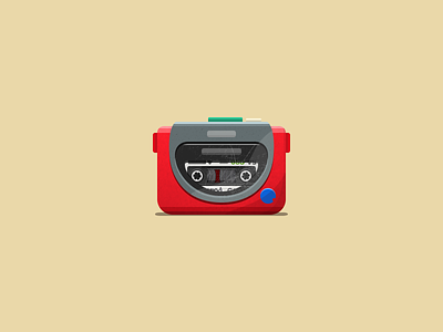 My first walkman mute doodle by hei