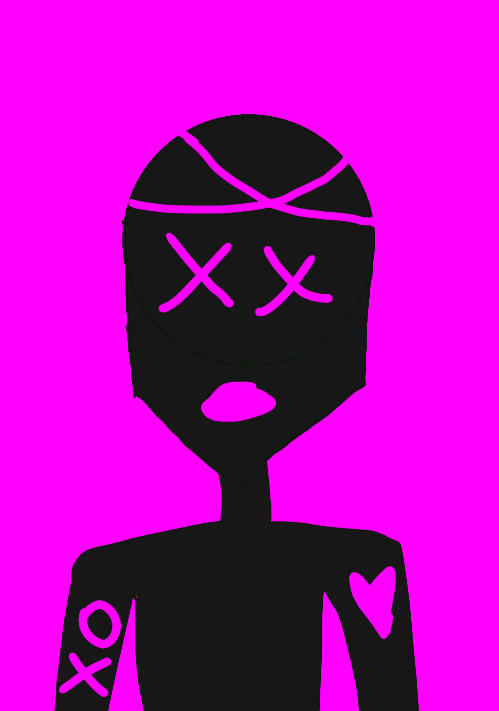 Guys i made an oc i suck at drawing rn but ill get better at it rskullgirls
