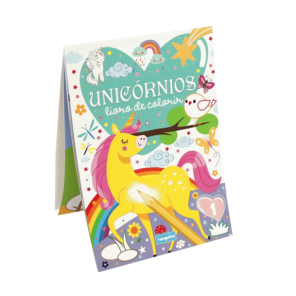 Unicãrnios livro de colorir