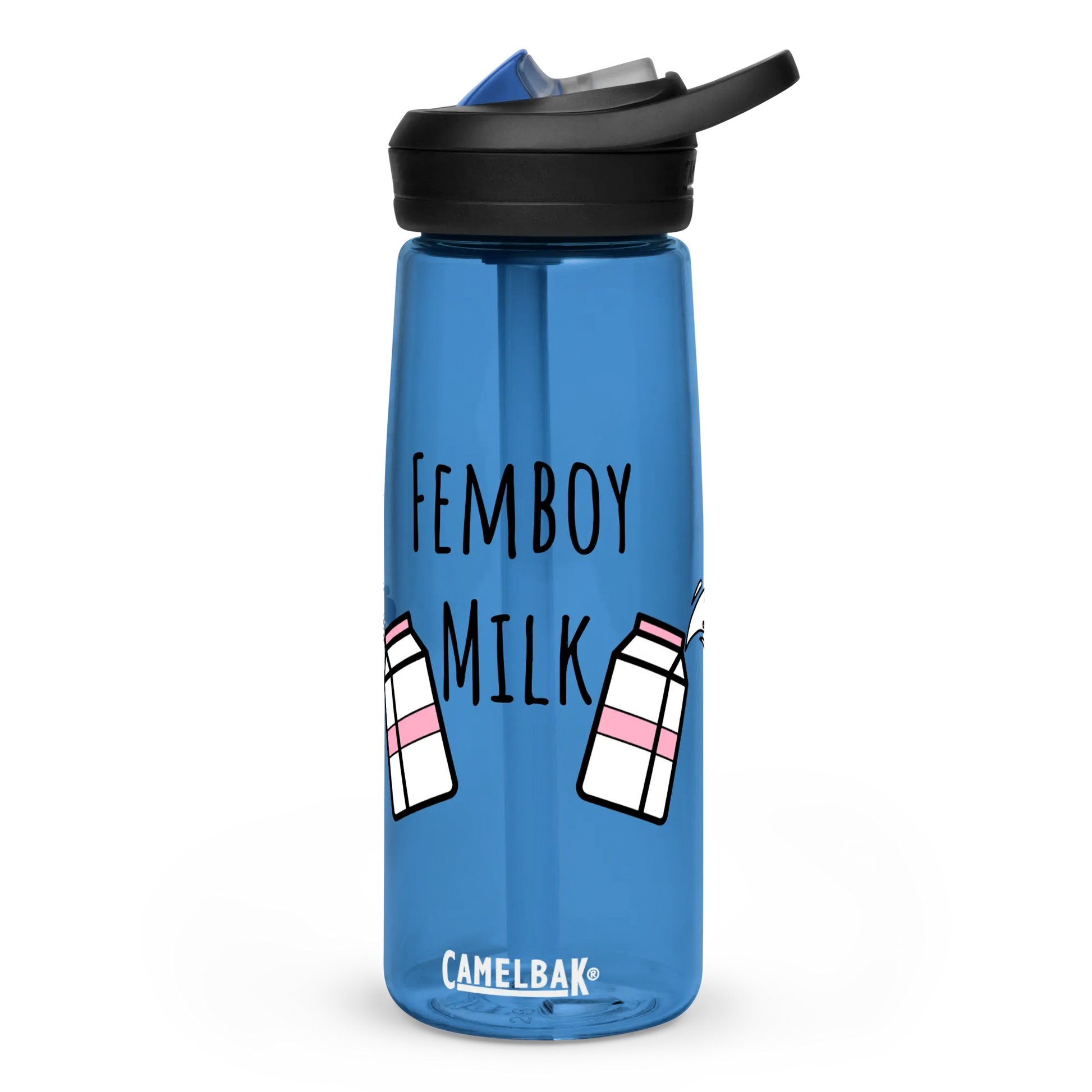 Drinkware femboy milk bottle â red pawn shop