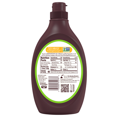 Hersheys simply chocolate syrup oz bottle