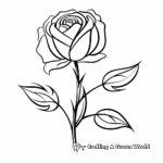 Rose coloring pages
