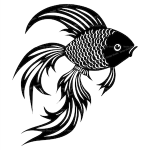 Goldfish silhouette