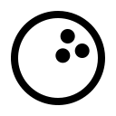 Bowling pin icons symbols