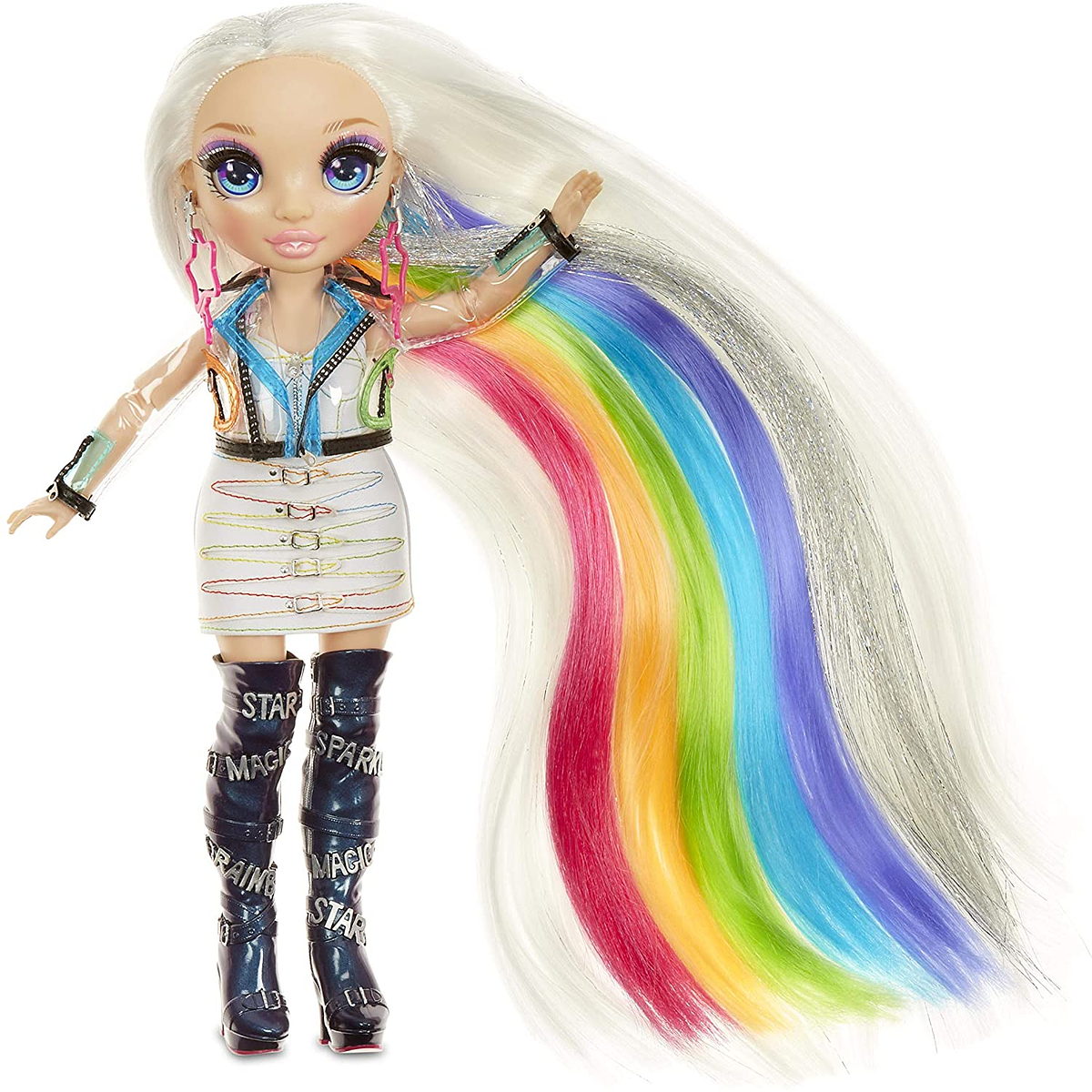 Exusiva muãeca amaya raine rainbow high hair studio