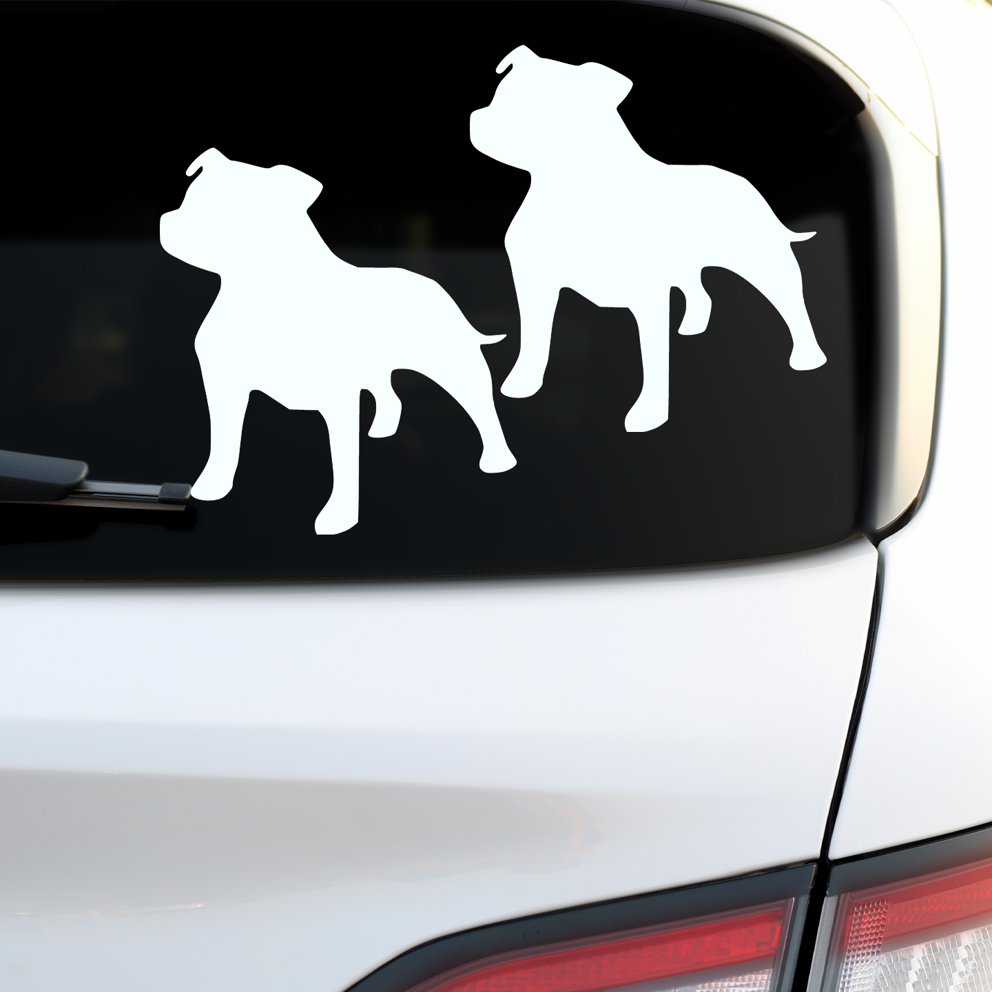 Staffordshire bull terrier sticker dog stickers cars staffy silhouette mm
