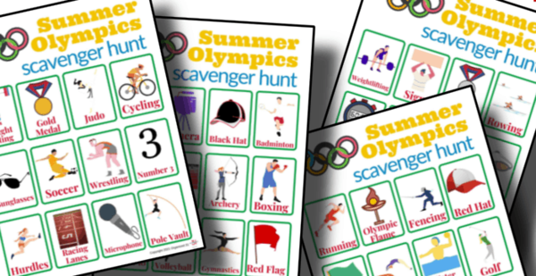 Scavenger hunt for kids â summer olympics