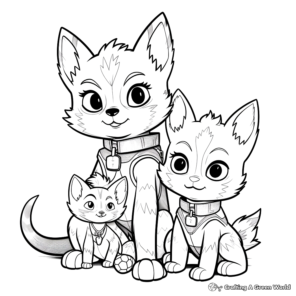 Pj masks coloring pages