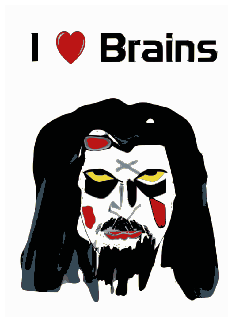 I love brains clip art image