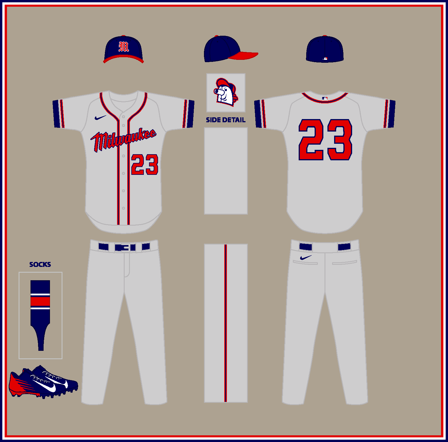 What if every mlb team kept its original look cincinnati red sox