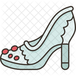 Bridal shoes icons