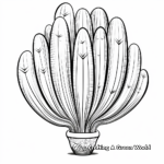 Cactus coloring pages