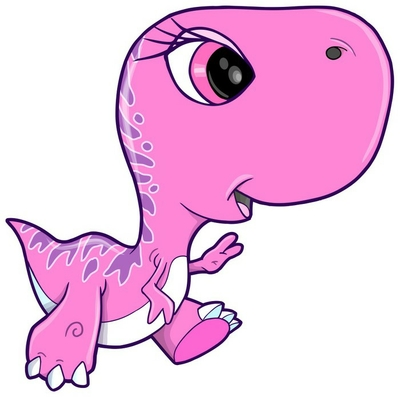 Pluche deken roze meisje tyrannosaurus rex dinosaur vector illustratie kunst