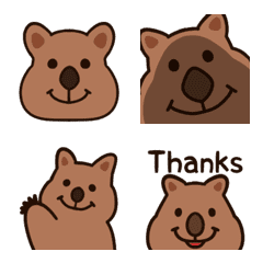 A smiling quokka wallaby â emoji