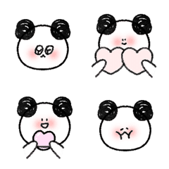 Shy panda bear emoji â emoji