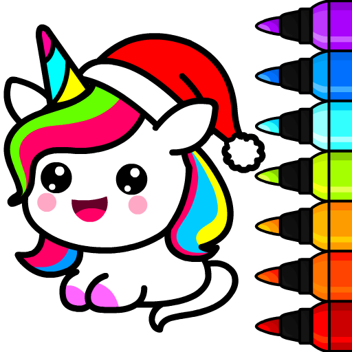 Unicorn coloring book for kids