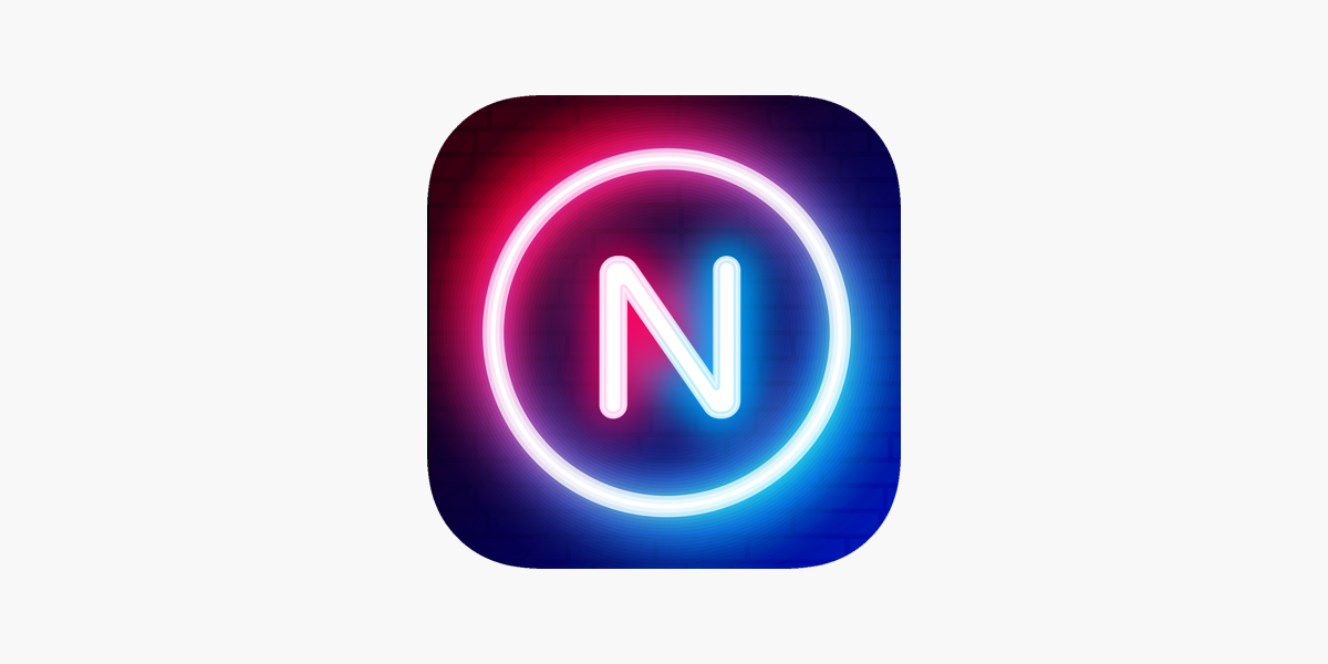 Neon photo effect on the app store