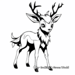 Deerling coloring pages