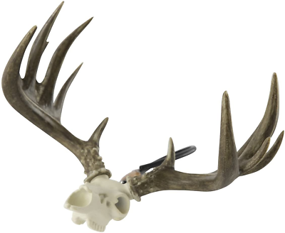 Whitetail deer skull antlers figurine rearview mirror hanger big rack