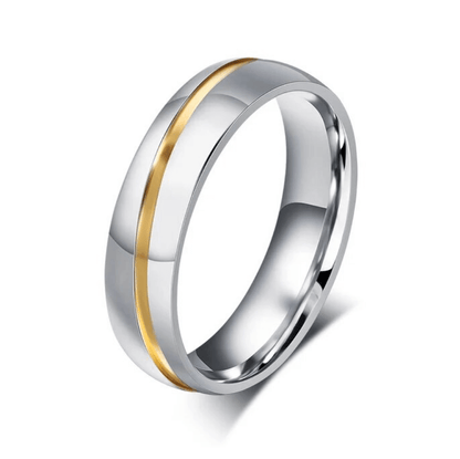 Mm thin line stainless steel mens ring colors