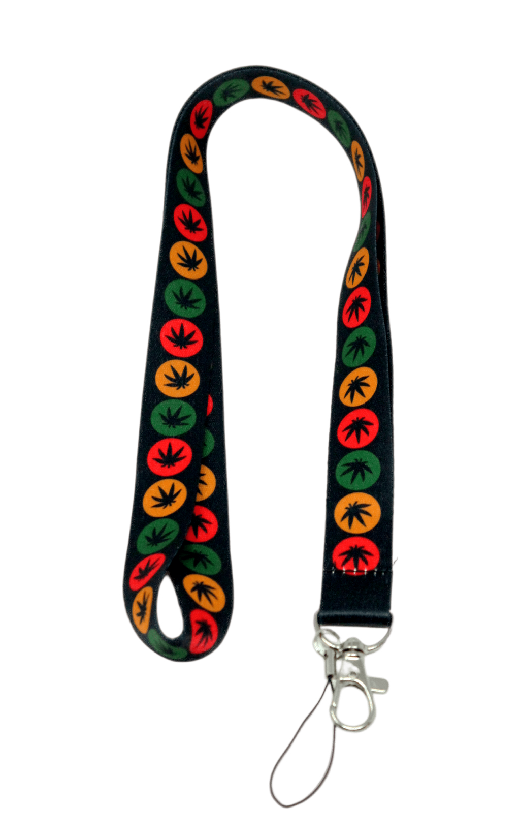 Hemp leaf lanyard