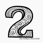 Number coloring pages
