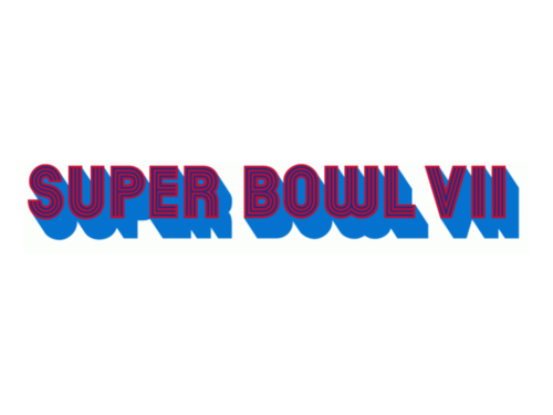 What the super bowl logo looked like the year you were born dia
